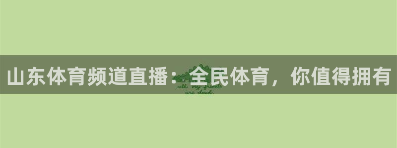 山东体育频道直播：全民体育，你值得拥有